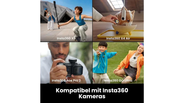 Insta360 Mic Pro: Lavalier-Mikrofon mit E-Ink-Display und 32-Bit-Float-Audio