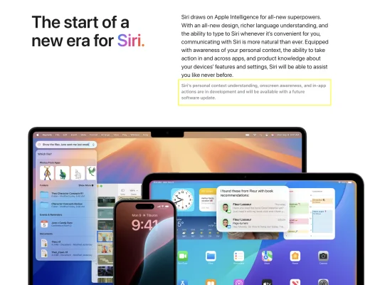 „Der Beginn einer neuen Ära für Siri“ wurde verschoben – Apple passt seine Webseite an