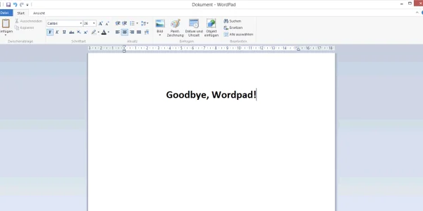 Microsoft: Wordpad wird nach 28 Jahren eingestellt