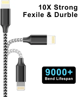 Fünf Ladekabel für iPhone & iPad mit Nylon-Ummantelung von GIANAC dank Coupon nur 9,49 Euro