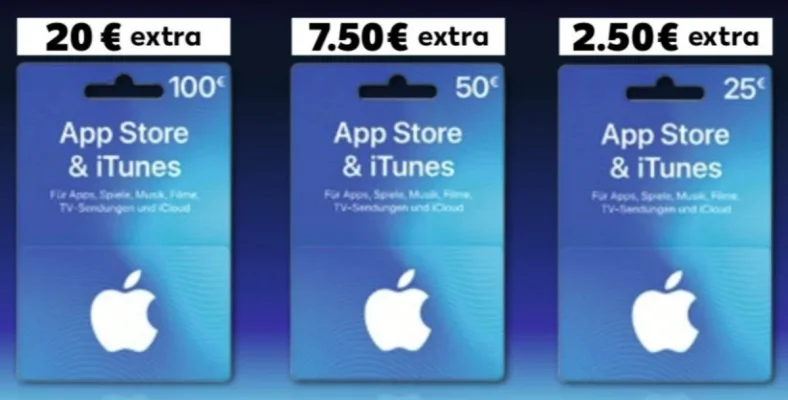 Bonusguthaben für iTunes-Karten: Bis zu 20% extra bei Kaufland, 15% bei Rewe