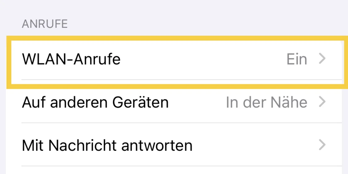 WLAN-Anrufe unter iOS: Telefonieren ohne Mobilfunknetz