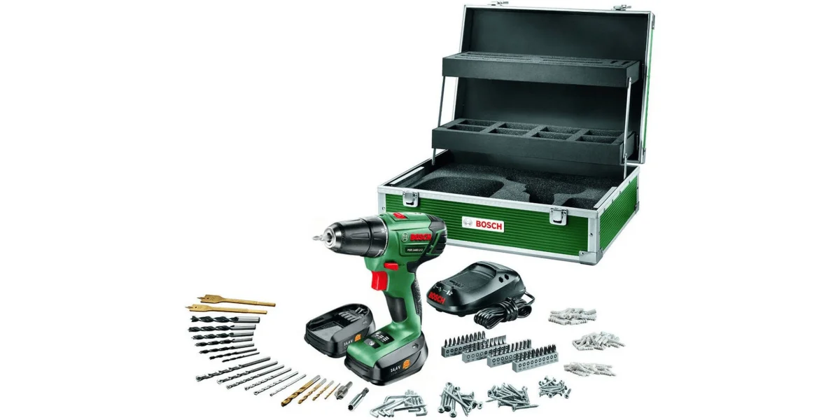 Update - Bosch Akku-Bohrschrauber PSR 1440 LI-2 241-teilig 93€ günstiger!