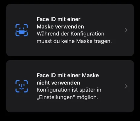 Praxistipp: Face ID für das Entsperren mit einer Maske einrichten (Update #2)