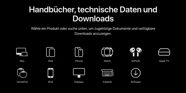 Handbücher, Anleitungen & mehr: Apple stellt neue Support-Webseite online