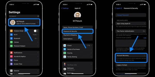 iOS 15: Wiederherstellung bei Verlust von Passwort wird einfacher