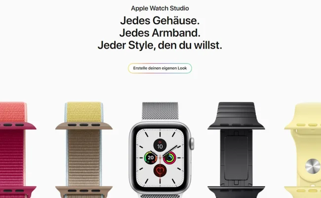 Apple Watch Studio erlaubt online & im Apple Store individuelles Zusammenstellen der Apple Watch Series 5