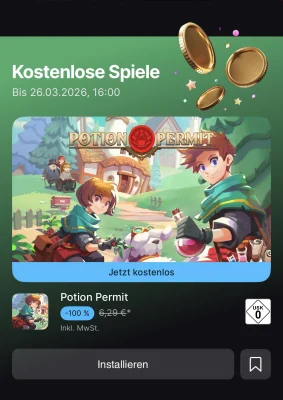 „Potion Permit“ gibt es diese Woche für iOS und iPadOS bei Epic kostenlos