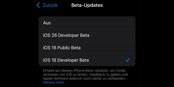 iOS 18.6 & iPadOS 18.6: Apple veröffentlicht die erste Beta (Update: Der Release Candidate ist da!)