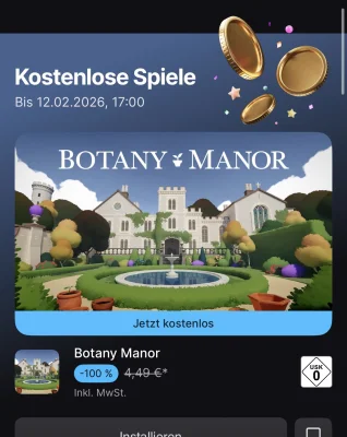 „Botany Manor“ und das „Poison Retro Set“ für „Pixel Gun 3D“ kostenlos im Epic Games Store