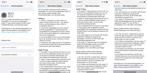 Apple veröffentlicht iOS 12.3 & tvOS 12.3 mit neuer TV-App, watchOS 5.2.1 & macOS 10.14.5 sind ebenso verfügbar