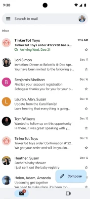 Gmail: App bald mit praktischer Sendungsverfolgung