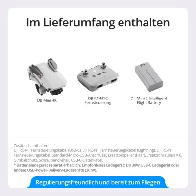 DJI Mini 4K Drohne mit Schnäppchenpreis von 189 Euro bei Amazon