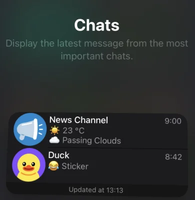 Telegram Messenger ab sofort mit Widgets, Auto-Löschen & ablaufenden Einladungslinks