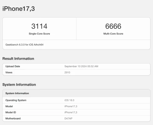 Die Leistung des A18 & A18 Pro: Erste Benchmarks des iPhone 16 und iPhone 16 Pro Max aufgetaucht
