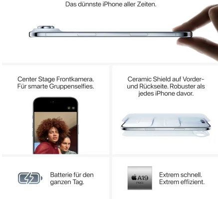 200 Euro günstiger: Das iPhone Air zum Bestpreis bei Amazon für 999 Euro