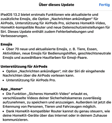 Apple veröffentlicht iOS 13.2, iPadOS 13.2, tvOS 13.2 & iOS 12.4.3