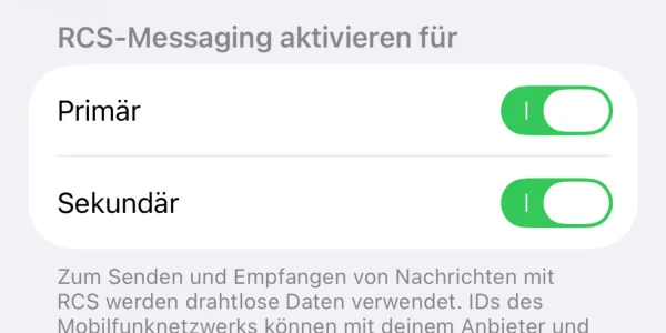 RCS ist mit iOS 26.2 nun auch für Kunden von 1&1 verfügbar