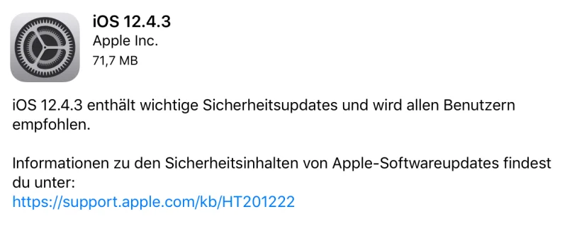 Apple veröffentlicht iOS 13.2, iPadOS 13.2, tvOS 13.2 & iOS 12.4.3