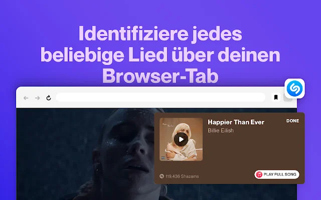 Shazam ab sofort als Erweiterung für Google Chrome erhältlich