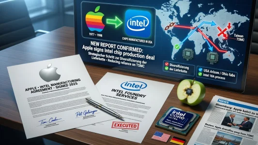 Intel fertigt wieder Chips für Apple – Deal unterzeichnet