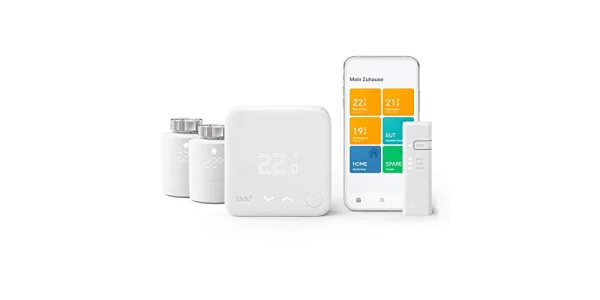 160 günstiger! tado Starter Kit V3+ mit 2 Smarten Heizkörper-Thermostaten für Multi-Room Control