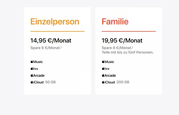 Komplettpaket für Apple Music, Fitness+ & Co: Apple präsentiert "Apple One"