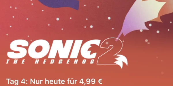 Apple TV Countdown 2022: „Sonic the Hedgehog 2“ für 4,99 Euro