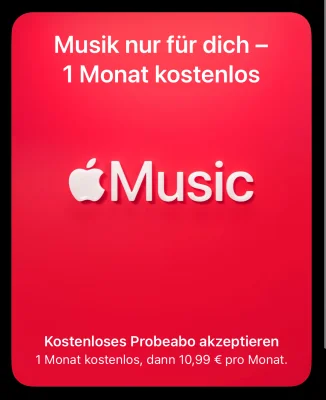 Apple Music: Mehrere vergünstigte Werbeaktionen in der App verfügbar