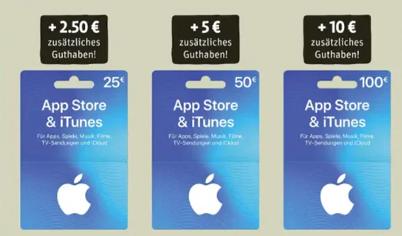 Zehn Prozent Bonusguthaben für iTunes-Karten bei ALDI Süd & ALDI Nord (Update: auch bei Rewe)