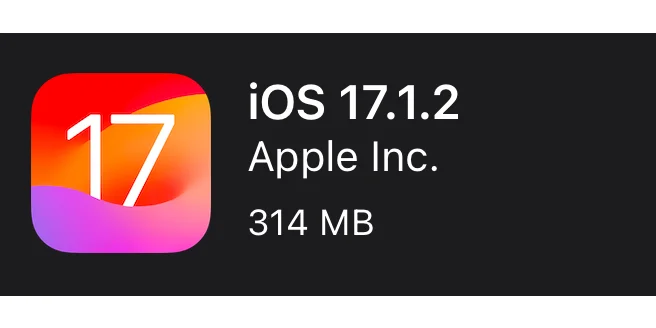 Apple veröffentlicht iOS 17.1.2 & iPadOS 17.1.2