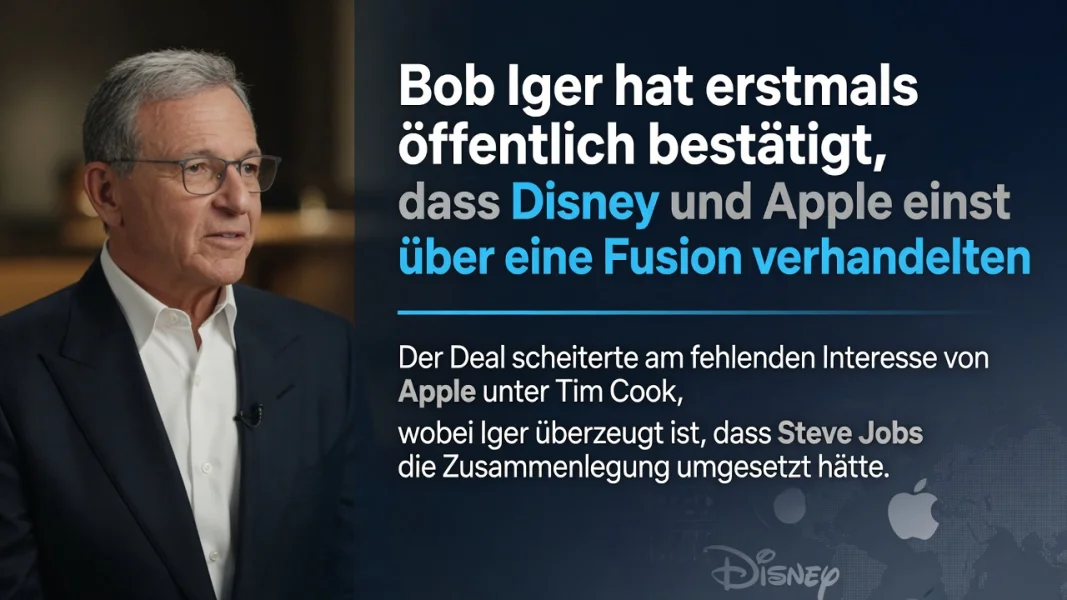 Bob Iger bestätigt: Apple und Disney diskutierten einst eine Fusion