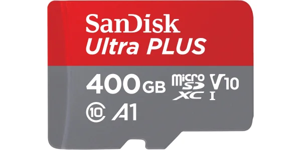 Sandisk Ultra PLUS, Micro-SDXC Speicherkarte, 400 GB, 130 MB/s derzeit für nur 44,99€