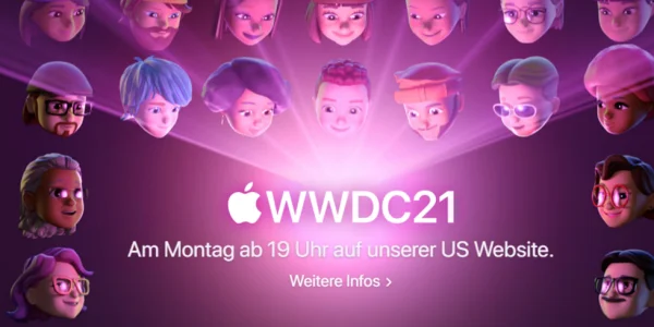 Apple bewirbt Livestream zur WWDC 2021 auf seiner Event-Webseite & auf YouTube
