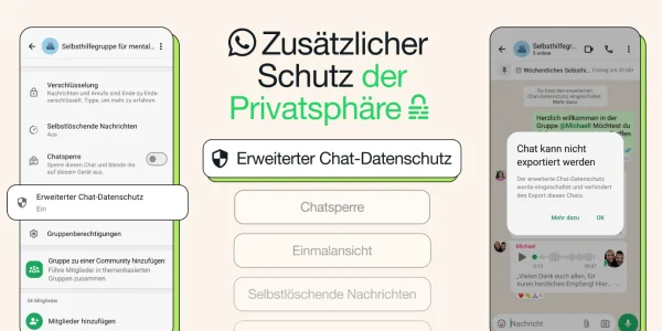 Erweiterter Chat-Datenschutz: WhatsApp schafft mit dem neuesten Update mehr Privatsphäre