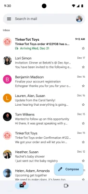 Gmail: App bald mit praktischer Sendungsverfolgung
