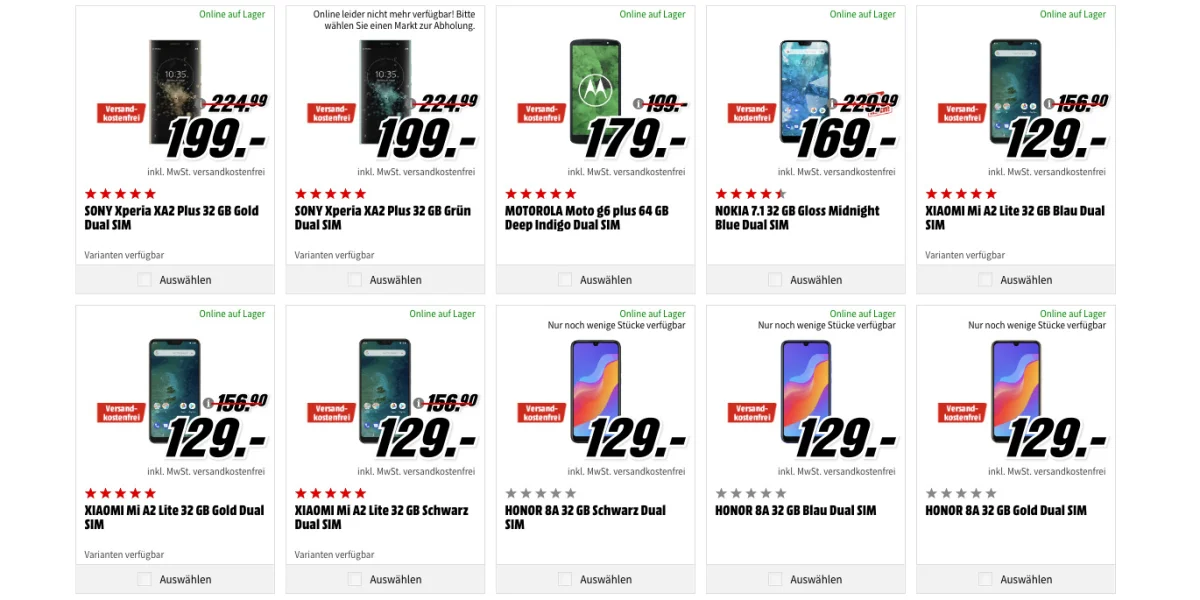 MediaMarkt Smartphone-Fieber Aktion ist wieder da