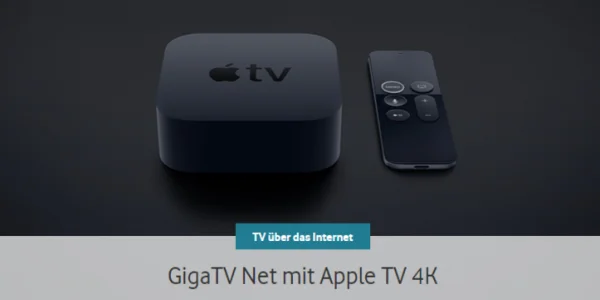 Die GigaTV-App von Vodafone ist ab sofort für Apple TV verfügbar