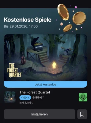 Gratis iPhone-Game der Woche: „The Forest Quartet“ im mobilen Epic Games Store