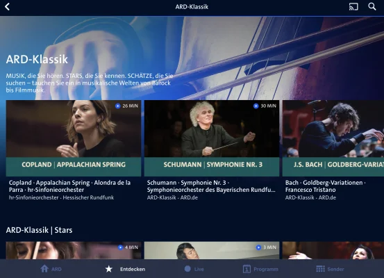 Klassik als neue Kategorie: App & Webseite der ARD Mediathek bietet ab sofort zahlreiche klassische Stücke