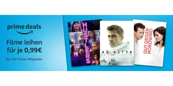 Prime Video: 44 Filme am Wochenende für nur 0,99 € leihen
