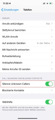 iOS 13 - so werden unbekannte Anrufer automatisch blockiert