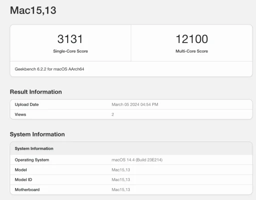 M3 MacBook Air: Die ersten Benchmarks sind da!