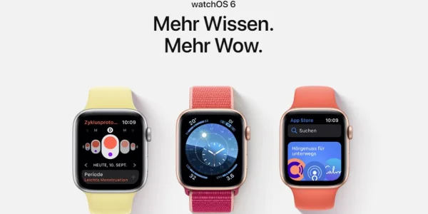 watchOS 6 ab sofort für Apple Watch Series 3 und neuer erhältlich