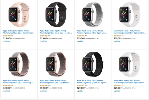 Bis zu 20% reduziert: Apple Watch Series 4