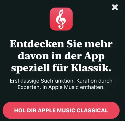 Shazam unterstützt mit Version 15.33 Apple Music Classical