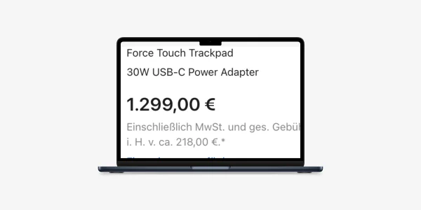 Apple senkt den Preis für das 13 Zoll M2 MacBook Air