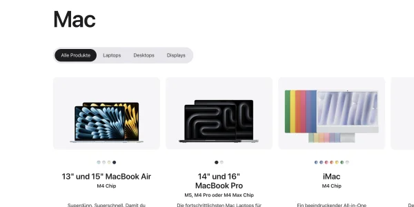 Mac online kaufen: Apple optimiert den Bestellvorgang