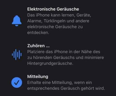 Geräuscherkennung auf dem iPhone und iPad: So fügt man eigene Alarme, Geräte & Klingeln hinzu