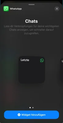 WhatsApp bringt seine Widgets auf das iPhone